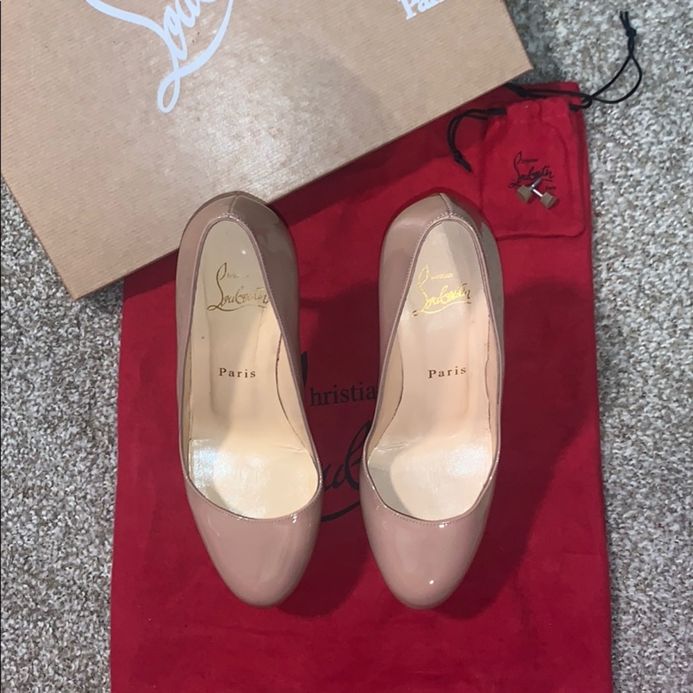 Nude Louboutin (Dirditta) Patent leather